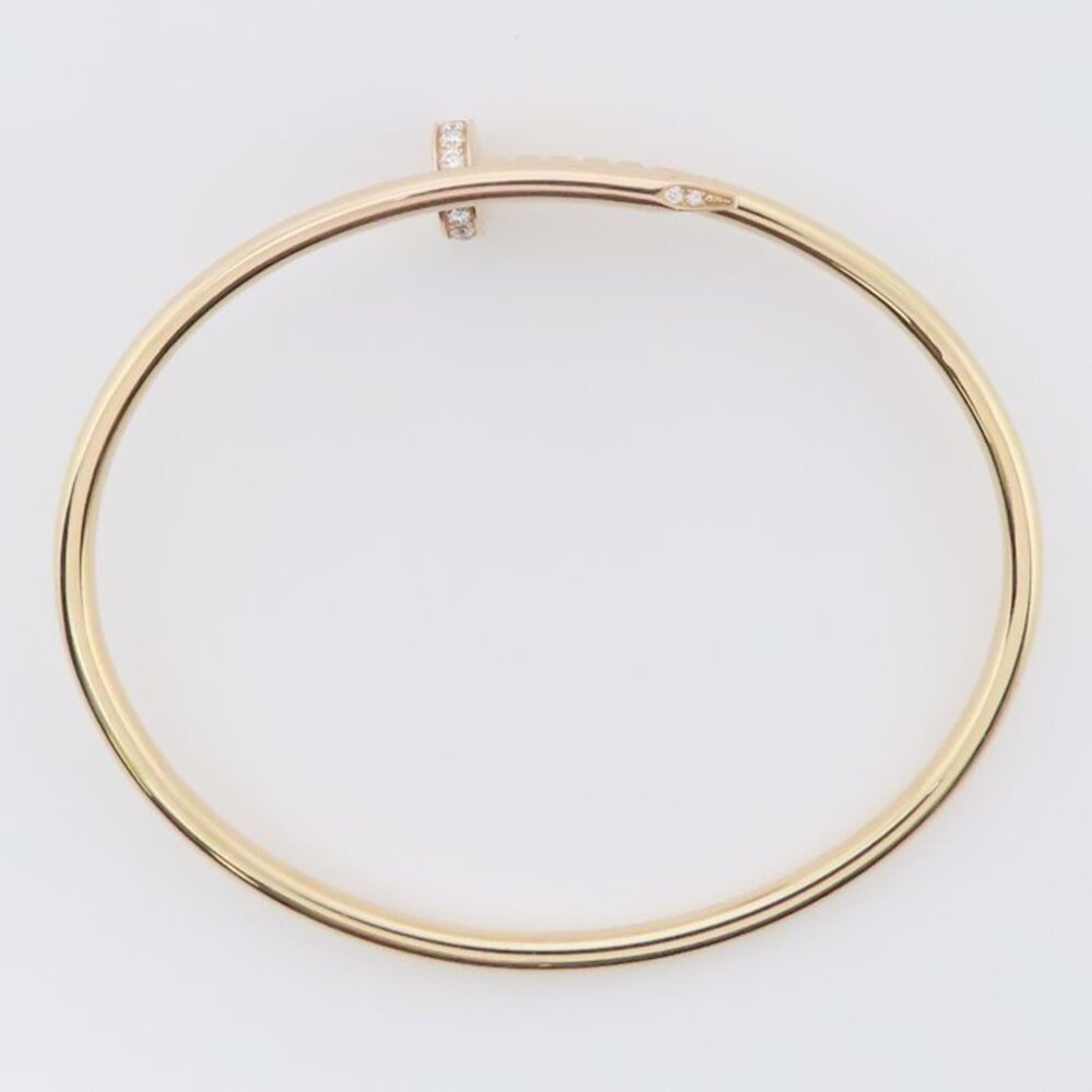 CARTIER Juste un Clou SM Bangle #16, Small Diamond Model, 18KPG, Women's, B60... - Picture 5 of 9